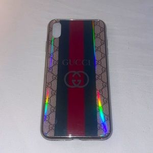 gucci reflective iphone xs max case